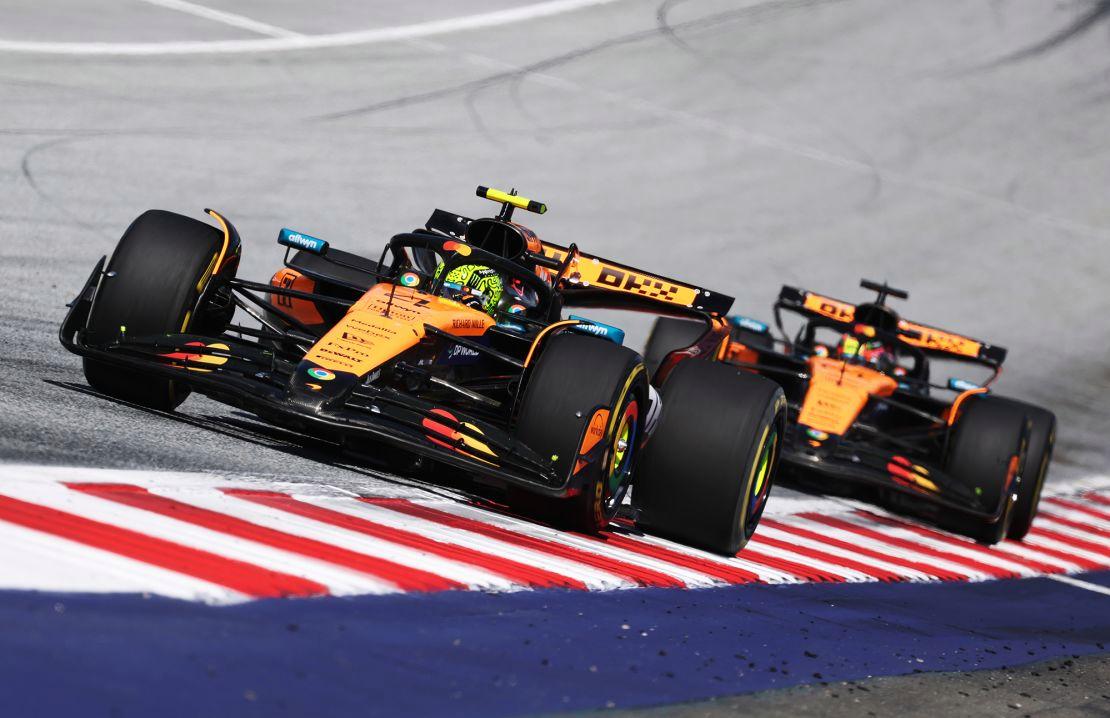 迈凯伦轻取法拉利，诺里斯关键制胜的简单介绍